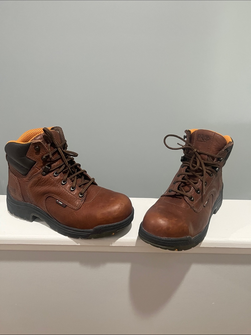 Women's Timberland Pro TiTAN 6" Alloy Toe Waterproof Work Boot Size 10W 10 Wide